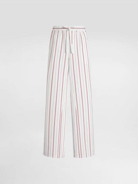 Dolce & Gabbana Striped poplin trousers