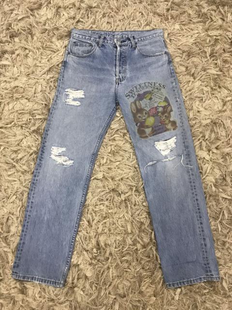 Other Designers Vintage - ✨Levis 501 distressed denim pants nice design