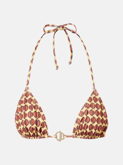 BANANHOT Berry printed bikini top