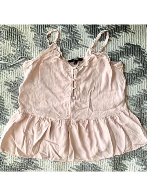 Other Designers Vero Moda Women's Pink Crop-top