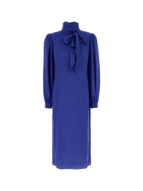 GUCCI Blue Silk Dress