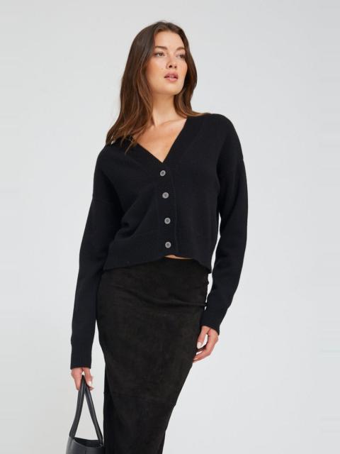SPRWMN BLACK CASHMERE MIA CARDIGAN
