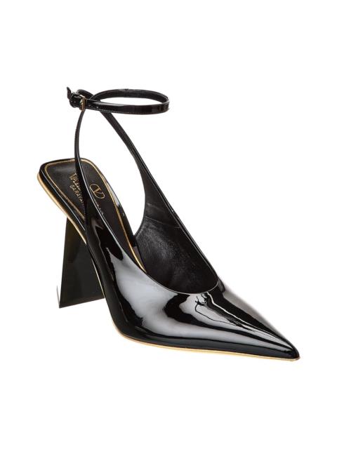 Valentino Valentino One Stud 100 Patent Slingback Pump