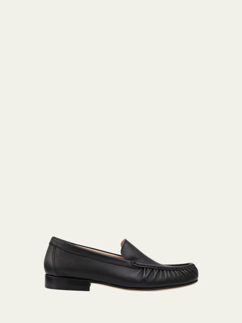 Manolo Blahnik Leonda Leather Loafers
