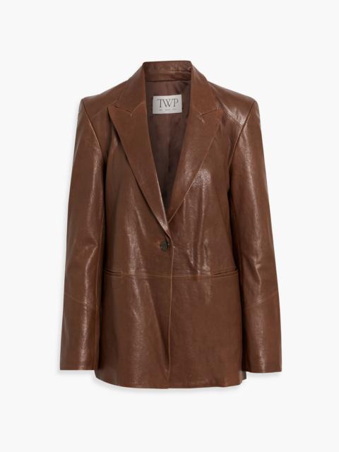TWP James leather blazer