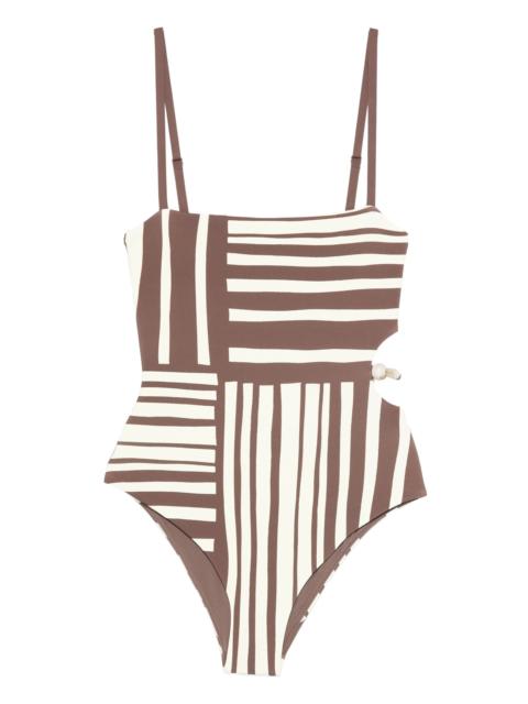 SIR. Linocut beaded swimsuit