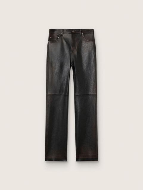 Golden Goose Women's pants in dark burgundy nappa with vintage finish