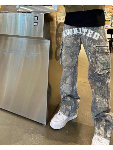 Distressed Denim - Camouflage Cargo Pant