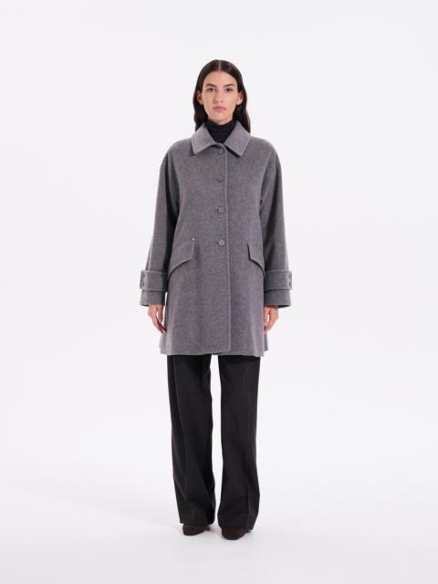 Mackintosh Humbie Slim Cashmere Wool Blend Coat