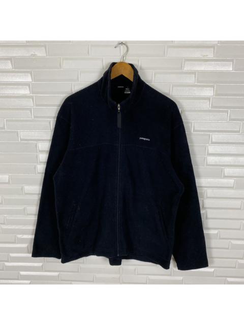 Other Designers Vintage - PATAGONIA ZIPPER FLEECE BLACK JACKET MADE IN USA