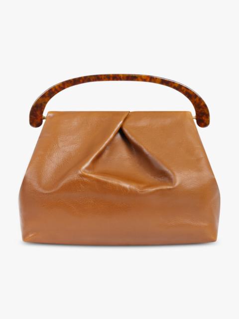 Dries Van Noten MEDIUM RESIN HANDLE BAG | TAN