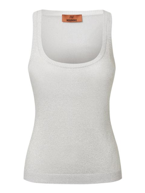 Missoni Scoop Neck Tank - Silver