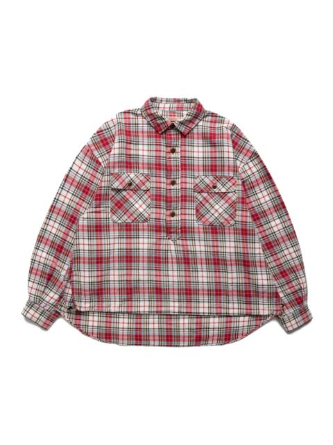 Kapital Columbia Check Shirt Anorak - Red