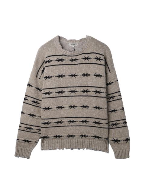 PHIPPS PHIPPS Summer Alpine Knit Logo Sweater Beige
