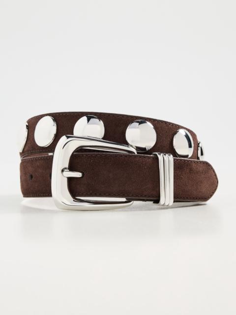 VERONICA BEARD Suede Studded Arch Belt