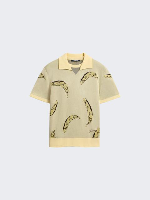 JACQUEMUS Marino Banana Polo Shirt Yellow