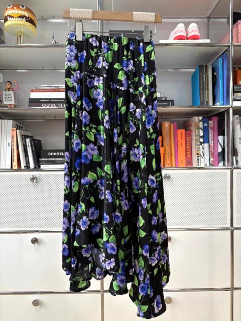 BALENCIAGA Balenciaga purple flared midi skirt