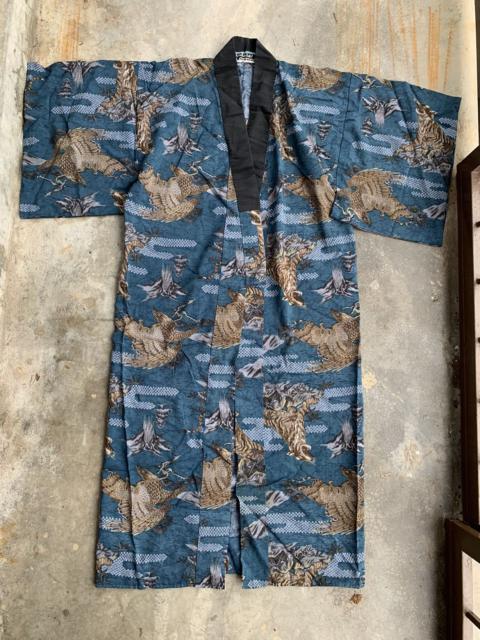 Other Designers Japanese Brand - Vintage Eagle Tiger Full Painted Kimono Cardigan Jacket