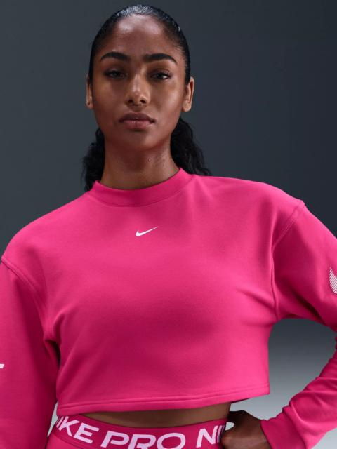 Nike Nike Women's Pro Dri-FIT Loose Crew-Neck French Terry Sweatshirt