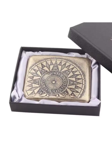 Other Designers Japanese Brand - Pure Bronze Engraved Cigarette Case - Retro Aesthetic