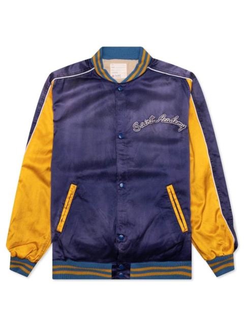 SAINT M×××××× SAINT MICHAEL STADIUM JACKET - NAVY/YELLOW