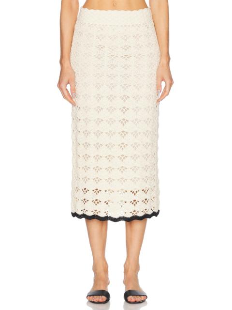 Zimmermann Rhiannon Crochet Skirt | forward | REVERSIBLE
