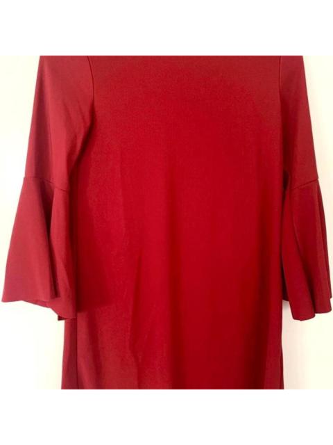 Other Designers Bershka Women's Red and Burgundy Dress