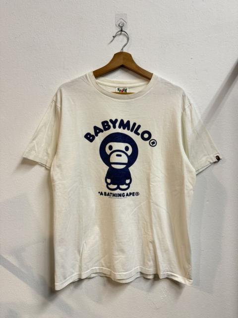 A BATHING APE® Baby Milo College Blue Camouflage Tees