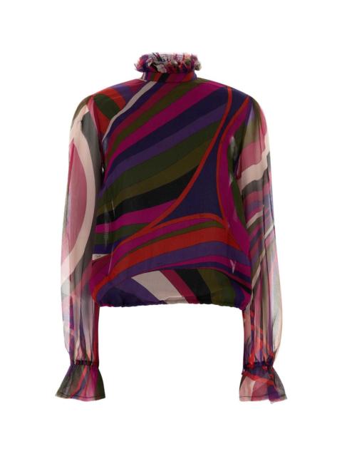 PUCCI Printed Canvas Blouse