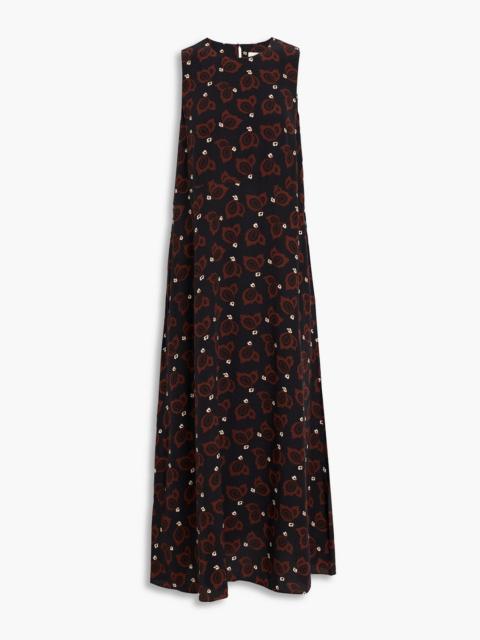 MATTEAU Printed silk maxi dress