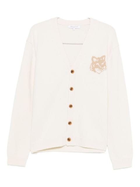 Maison Kitsuné Wool V-Necked Cardigan