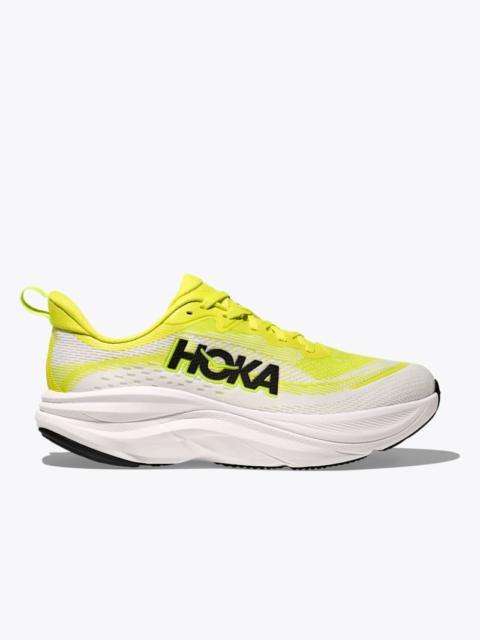 HOKA Men's Skyflow Shoes in Neon Hoka Citrus/Neon White