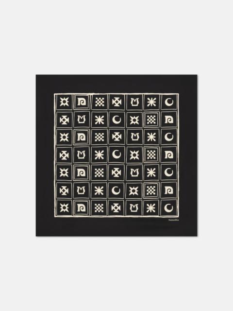 Nanushka Printed Silk Scarf