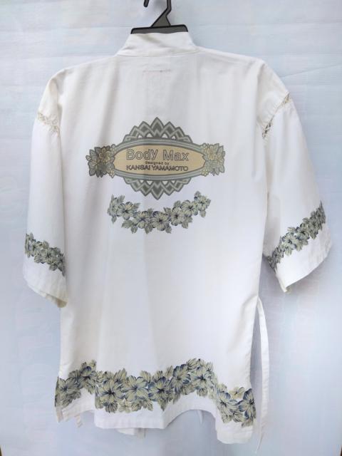 Other Designers Japanese Brand - Short Kimono Body Max design by Kansai Yamamoto big logo's at back design with hibiscus pattern