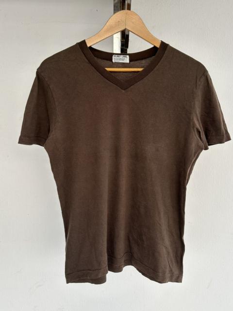 Helmut Lang Helmut Lang Vneck Brown Plain Tee