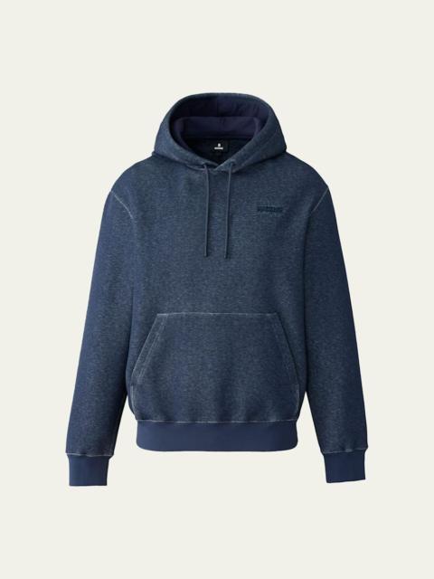 MACKAGE Men's Krystian Double-Face Jersey Logo Hoodie