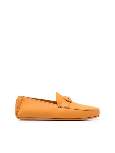 FERRAGAMO Ferragamo Men's Orange Loafer Loafers