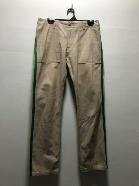 BEAMS PLUS BEAMS Pants Lined Green Sideline Military Style Japan Made
