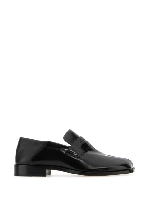 Maison Margiela Maison Margiela Men Black Leather Tabi Loafers