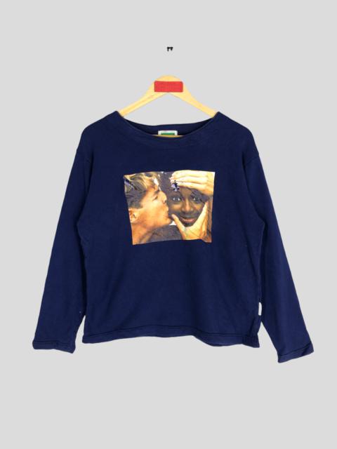 Other Designers Vintage - United Colors Of Benetton Photo Print Kissing Sweatshirt