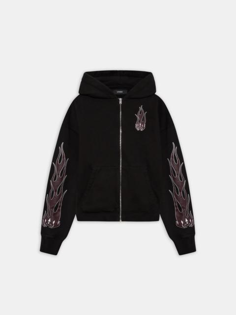 AMIRI WOMEN'S MA FLAMES ZIP HOODIE