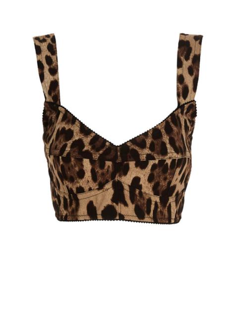 Dolce & Gabbana Dolce & Gabbana Women Leopard Bustier Top