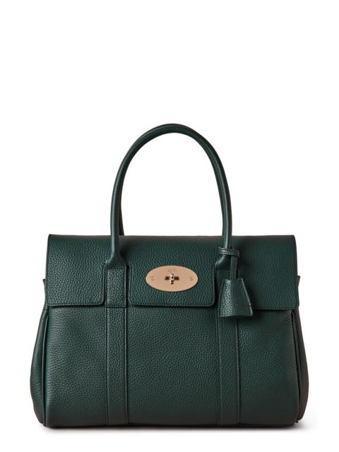 Mulberry Bayswater Leather Satchel in  Green
