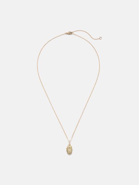 STONE AND STRAND Northern Star 10kt gold necklace with diamond