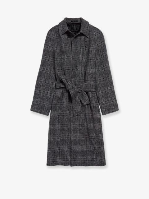 BALENCIAGA One Layer Raglan Wool Coat