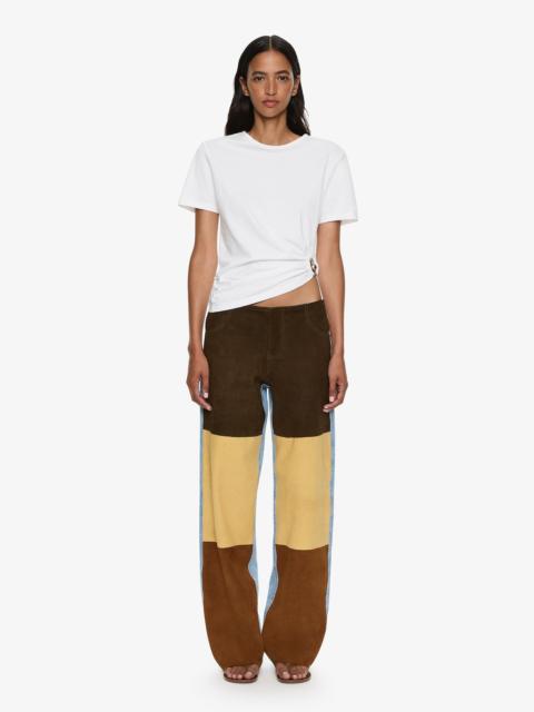 CHRISTOPHER ESBER Spliced Suede Denim Jean