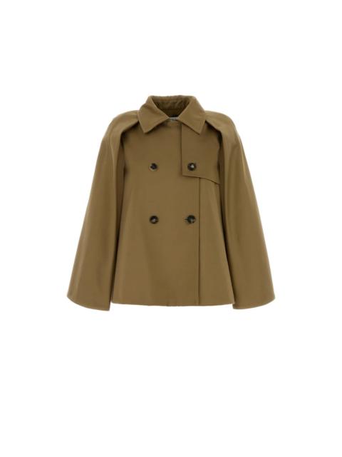 Loewe LOEWE Khaki Brown Gabardine Cape New & Authentic (Women's si