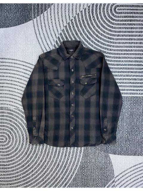 Other Designers Japanese Brand - Vintage Crazy Devil Checked Button Up Punk Style Nice Design