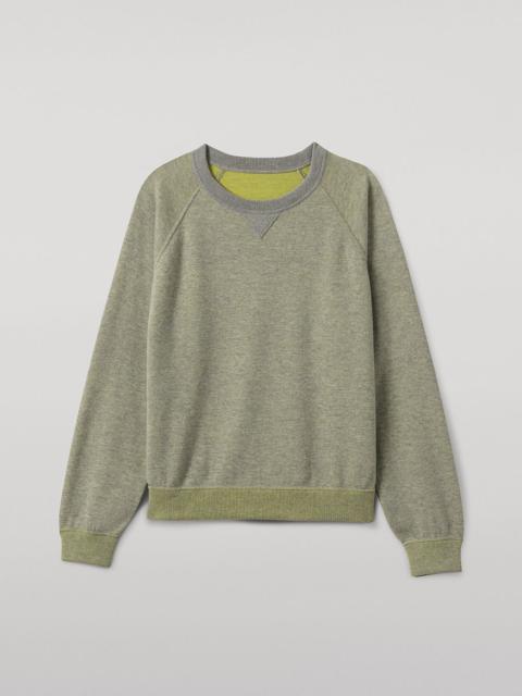 Johnstons of Elgin Beach Yellow Cashmere Sweatshirt