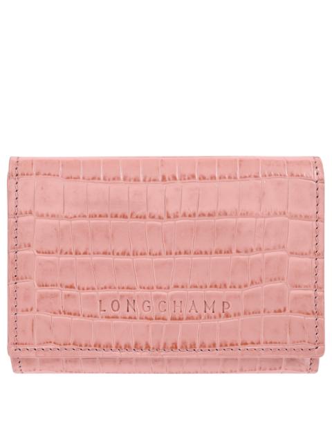 Longchamp Longchamp Pocket Compact wallet Pink Tea - Leather